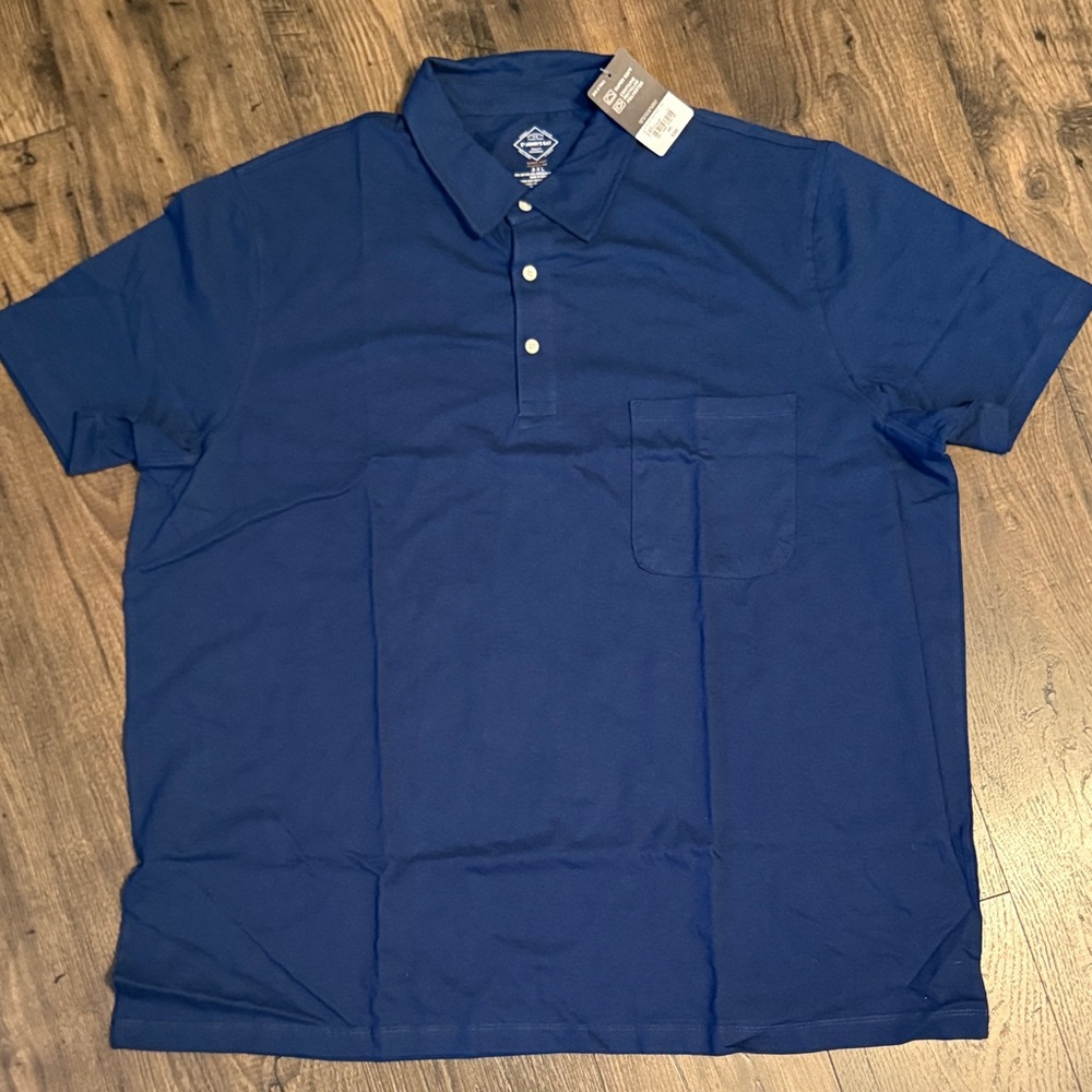 St. John's Bay Men's Short Sleeve Polo in Royal Blue